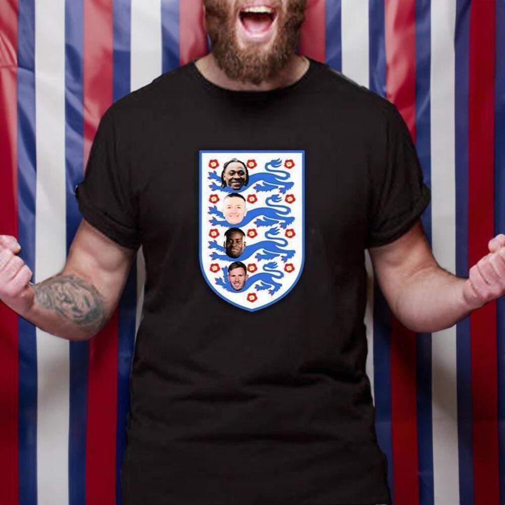 Four Lions Omari Patrick Marc Guehi England Team Tshirt